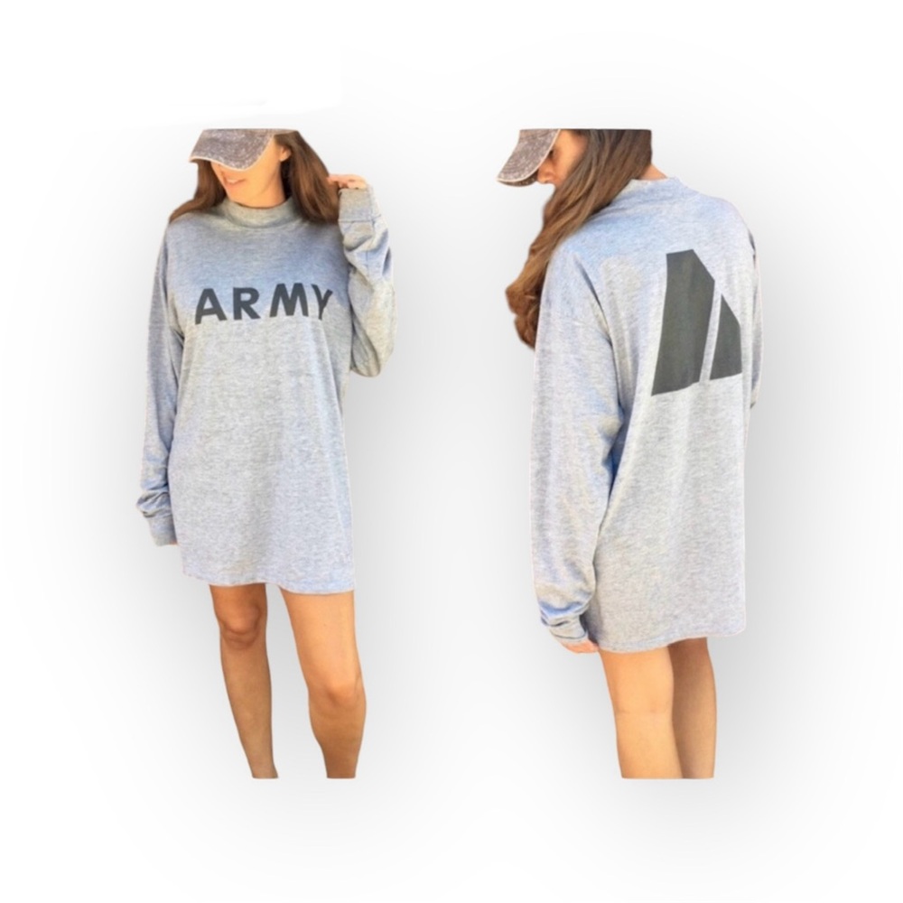 U.S. Army Vintage Physical Training Longsleeve Unisex Discontinued Mock Tee